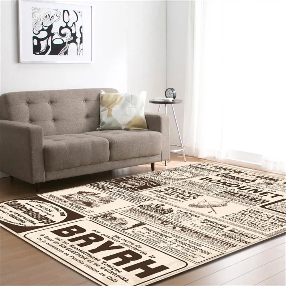 Коврик мягкий фланелевый Противоскользящий ковер для спальни скандинавских