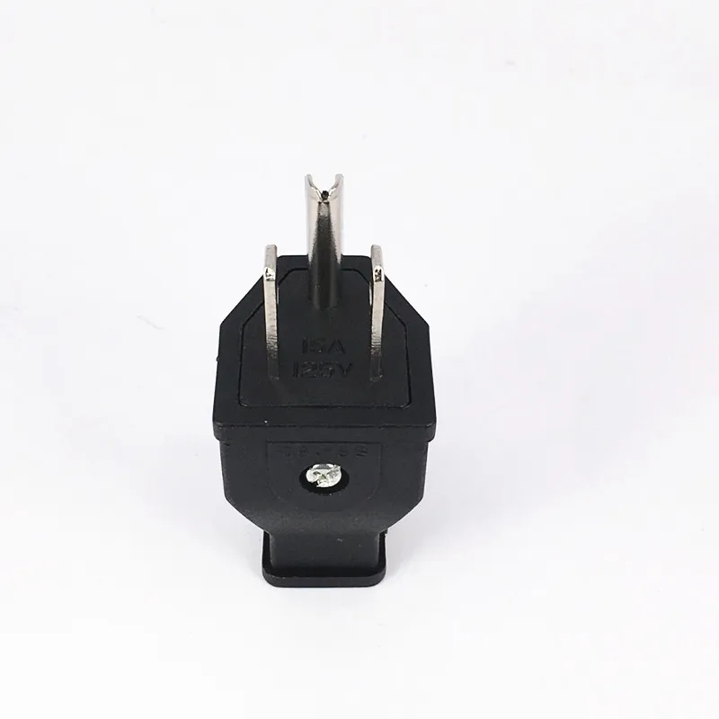 1 x AC 125V 15A 3 Pin Male Power Cord Connector Black Japan US Plug Cable |
