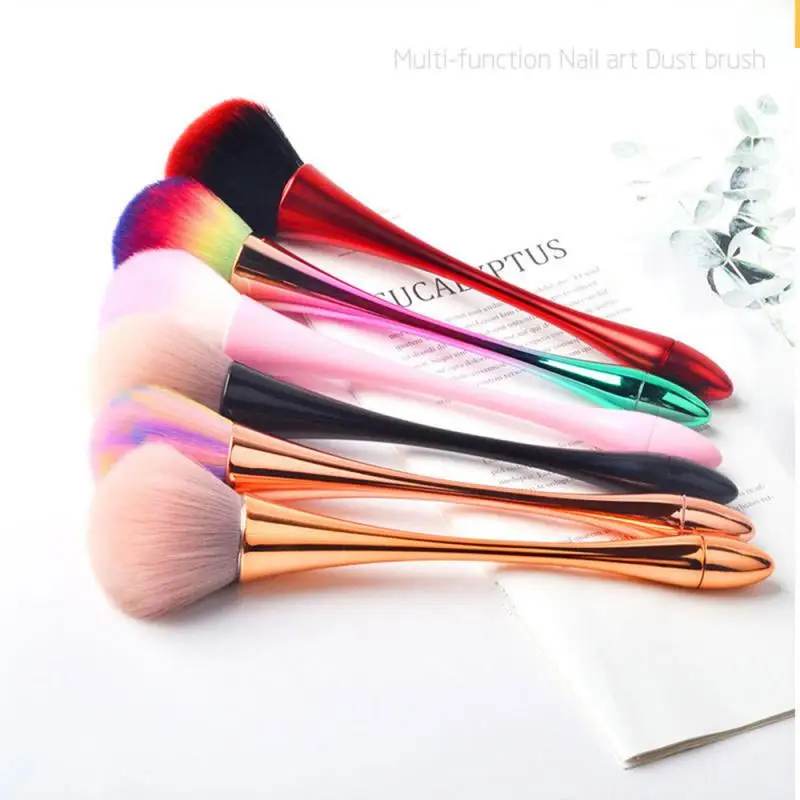 

Colorful Soft Nail Art Brush Nail Art Manicure Pedicure Dust Powder Cleaning Professional Clean Brush Makeup Tools Nail Care