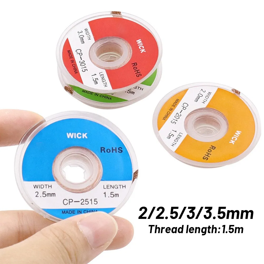 

1.5m Desoldering Braid 2/2.5/3/3.5mm Solder Remover CP-2015/CP-2515/CP-3015/CP-3515 Copper