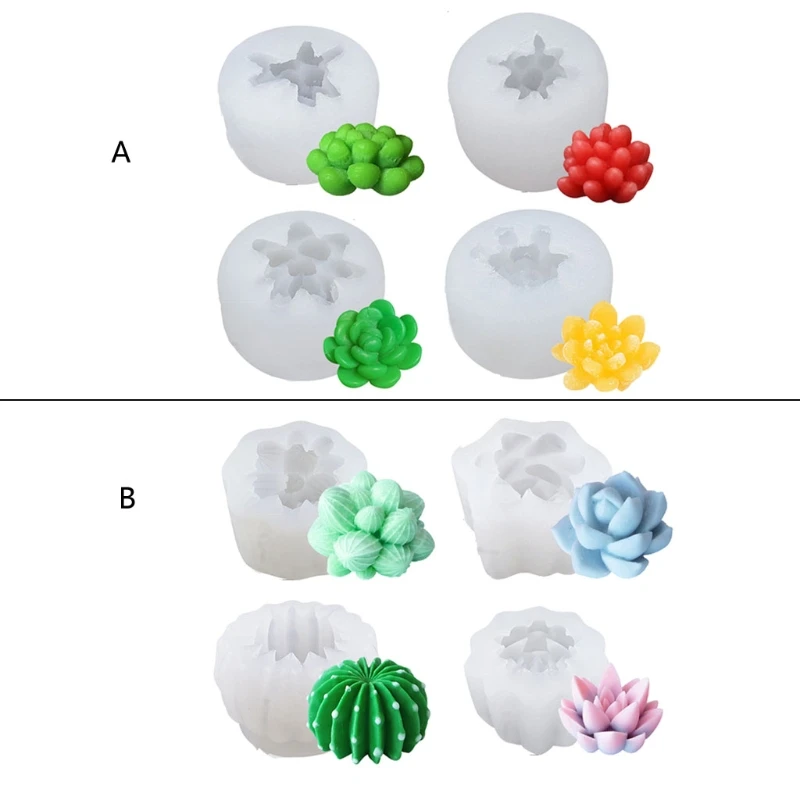 

4 шт./компл. суккуленты, фотокактус, украшения для дома «сделай сам», силиконовая форма