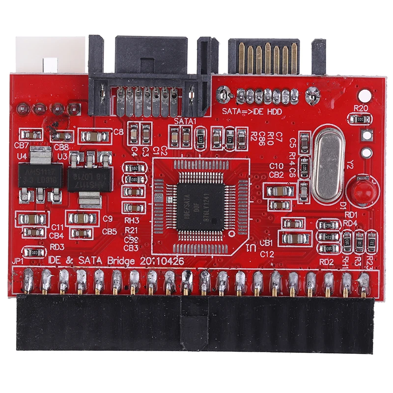 1Set IDE to SATA PCI Card 100/133 Serial HDD/CD/DVD Converter Adapter+Cable | Компьютеры и офис