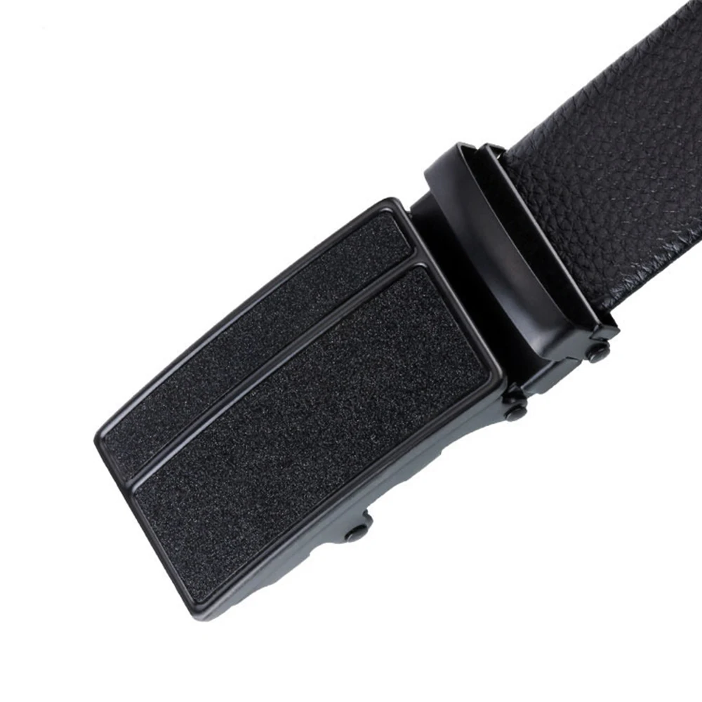 VRCHIC мужской кожаный ремень из натуральной кожи черный модный сплав роскошная