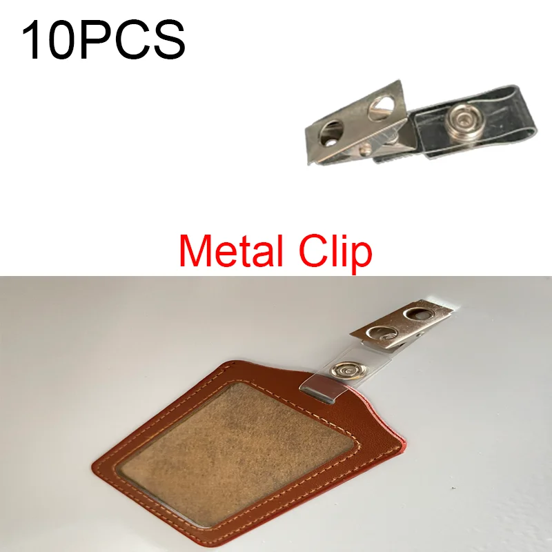 

Card Holder 6 Styles Wholesale Button Hook Hanger Clip Fashion New Design IC Card Clamp Office Supplies Accessories 10pcs Clip