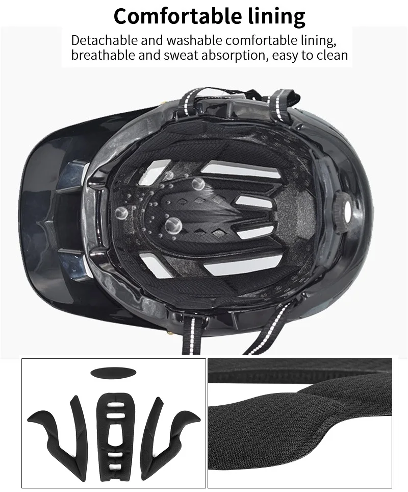 MTB BMX DH Bike Helmet Intergrally-molded Cycling Mountain Road Bicycle Casco Ciclismo Safety Cap 56-62 cm | Спорт и развлечения
