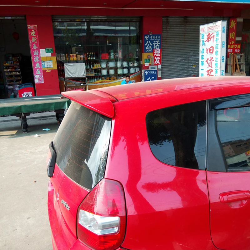 Для Honda Fit спойлер 2004-2007 Премиум абс материал заднее крыло автомобиля праймер цвет