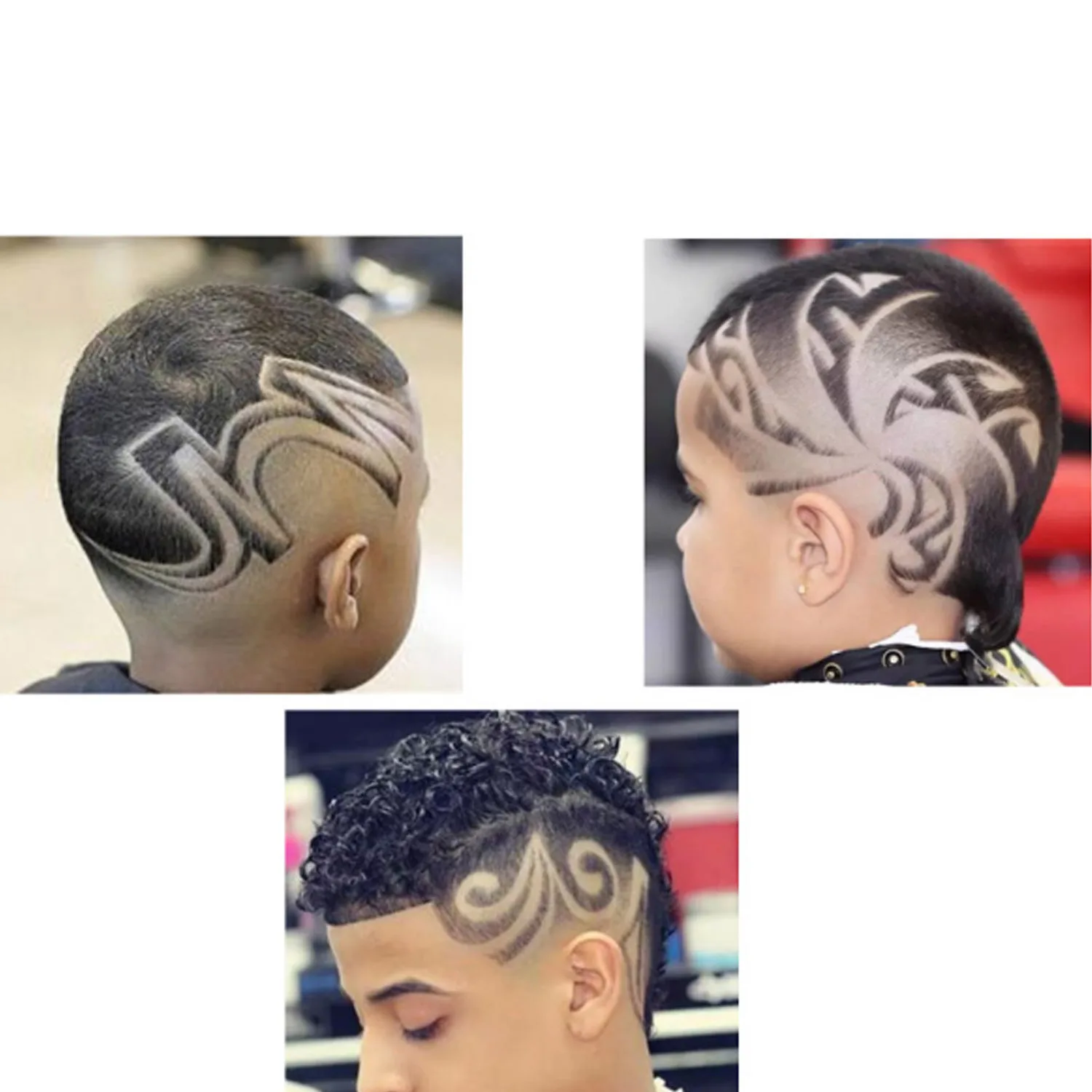 25 шт мульти формы волосы шаблон татуировки триммер для волос резные трафарет