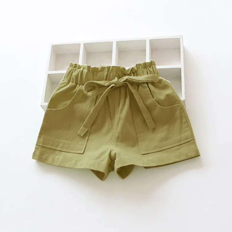 Летние детские шорты хлопковые для мальчиков и девочек брюки малышей пляжные