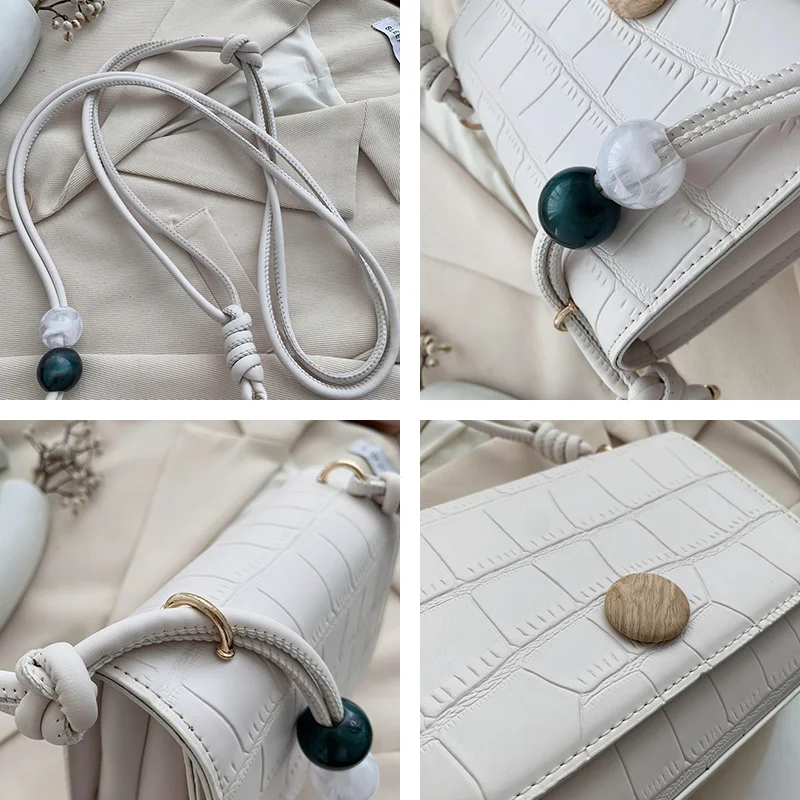

Women's Designer Luxury Handbag 2020 New PU Leather Crocodile pattern Shoulder Messenger Bag Retro Women Handbags Crossbody Bags