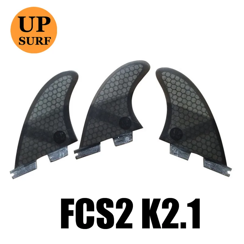 01 FCS II-K2.1Fins трехсекционный сотовый FCS2 плавник синий/оранжевый/серый/красный/зеленый Quilhas Surf Fin - Цвет: 01