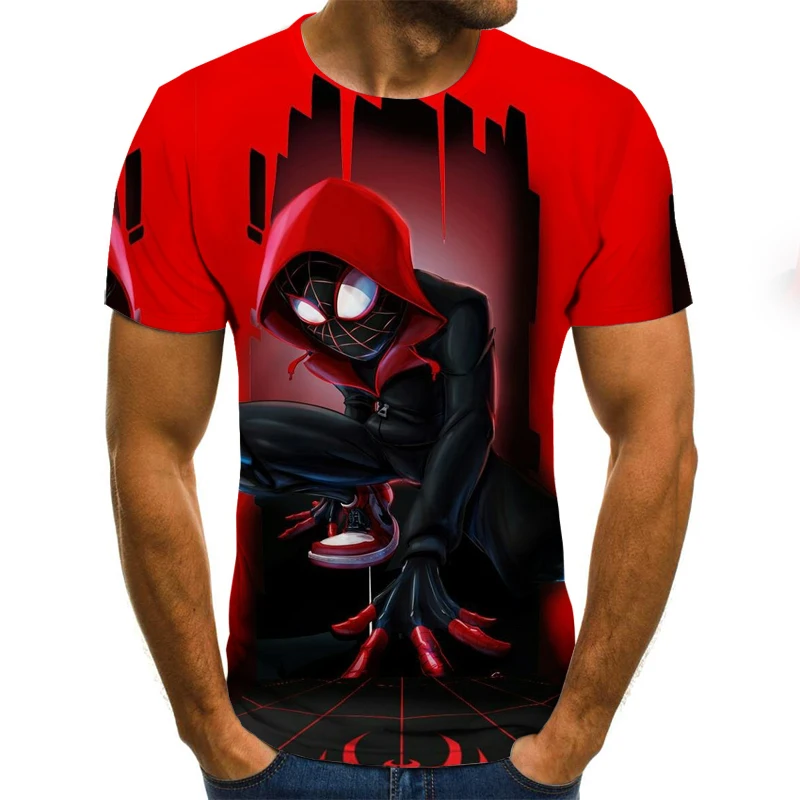 

2021 Summer New Skull Sweatshirt Men's 3d Punk Hip-hop Clothing Print Top Shirt Street Youth Men and Women Round Neck T-shirt