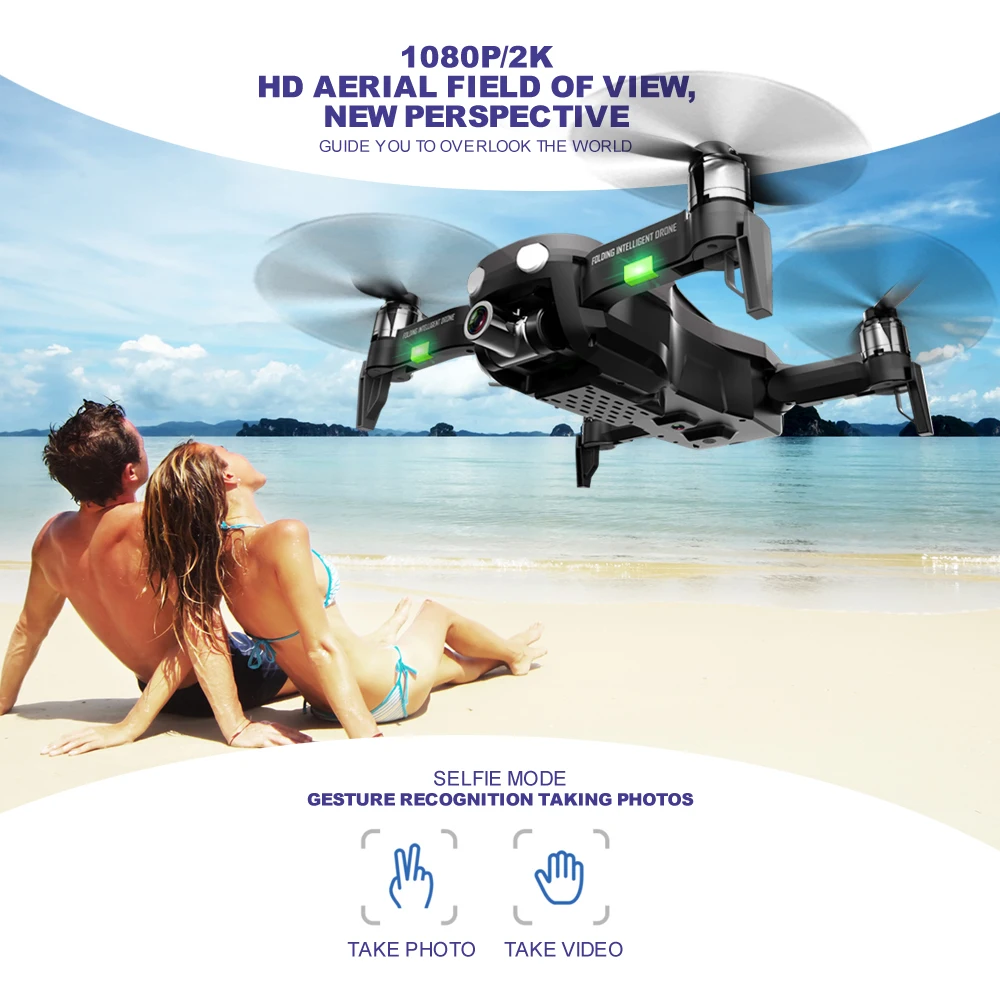 F8 антивибрационный карданный Дрон 4K с Wi Fi GPS Дроны камерой HD 1 км Квадрокоптер SD