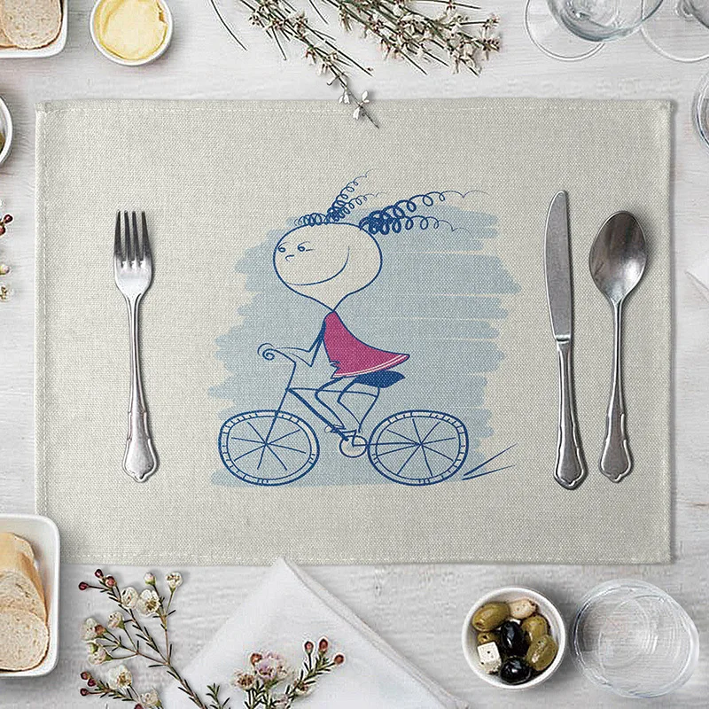 Детский коврик для стола кухонный веселый декоративный маленьких девочек