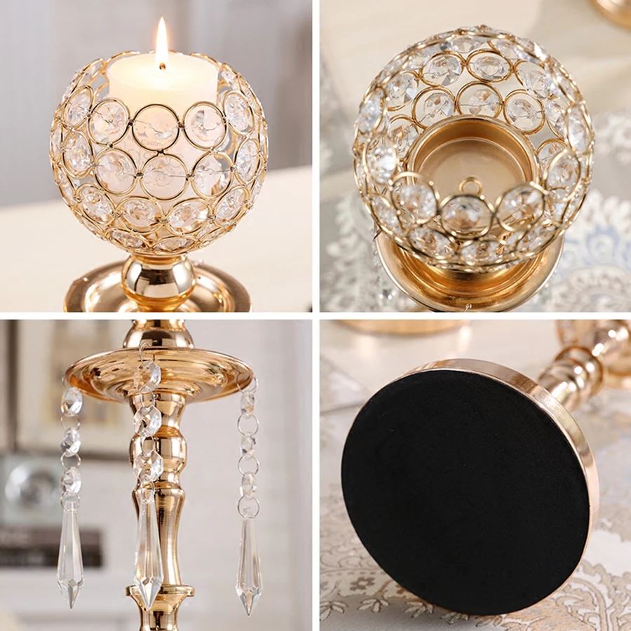 Канделябр Свадебный центральный декор скандинавский подсвечники Хрустальный