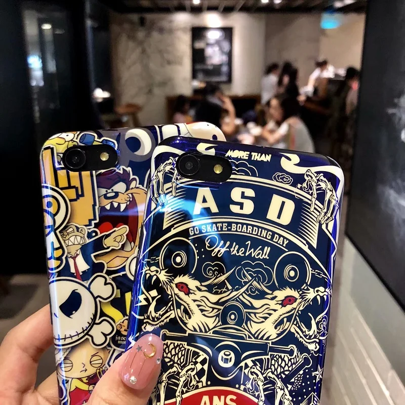 Милый чехол для OPPO Reno 2 K3 Realme X Pro A9 F11 A9X A3 R15X K1 F9 синий светильник с