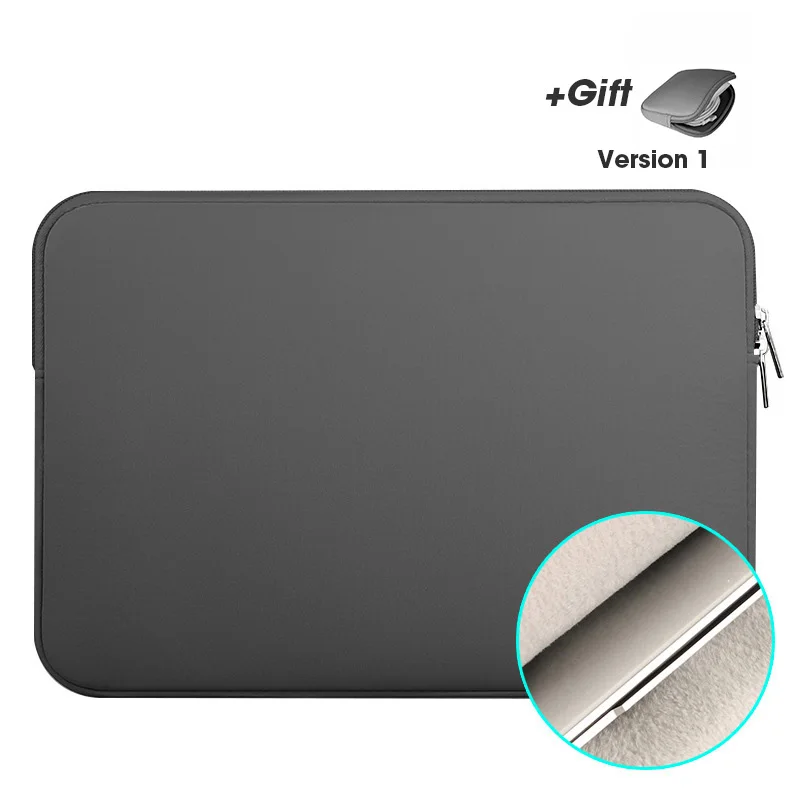 Dark gray Чехол для ноутбука Macbook Air Pro 11 12 13 14 15 Xiaomi lenovo Asus Dell hp notebook Sleeve 13,3 15 дюймов защитный чехол - Цвет: Dark gray