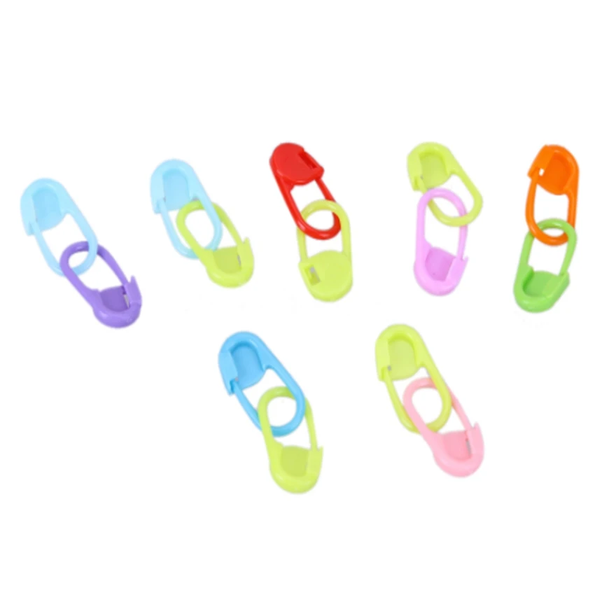 100 шт. лидер продаж разноцветные пластиковые инструменты для вязания маркеры