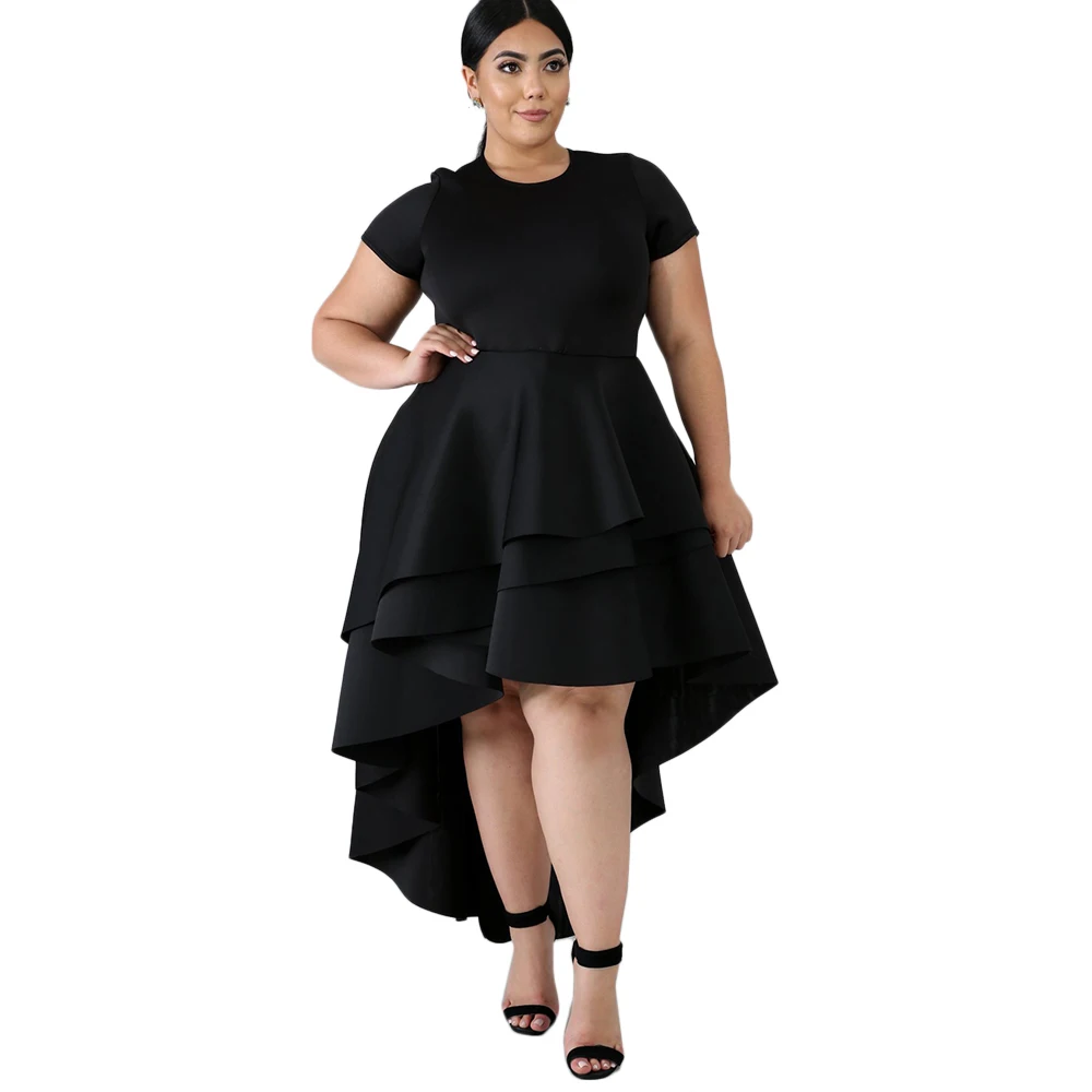 Wipalo весна лето размера плюс женское элегантное платье с овальным вырезом