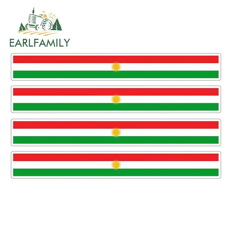 EARLFAMILY 13 см x 1 7 4 шт. полосатый Автомобильный флаг для мотогонок Наклейка на окно