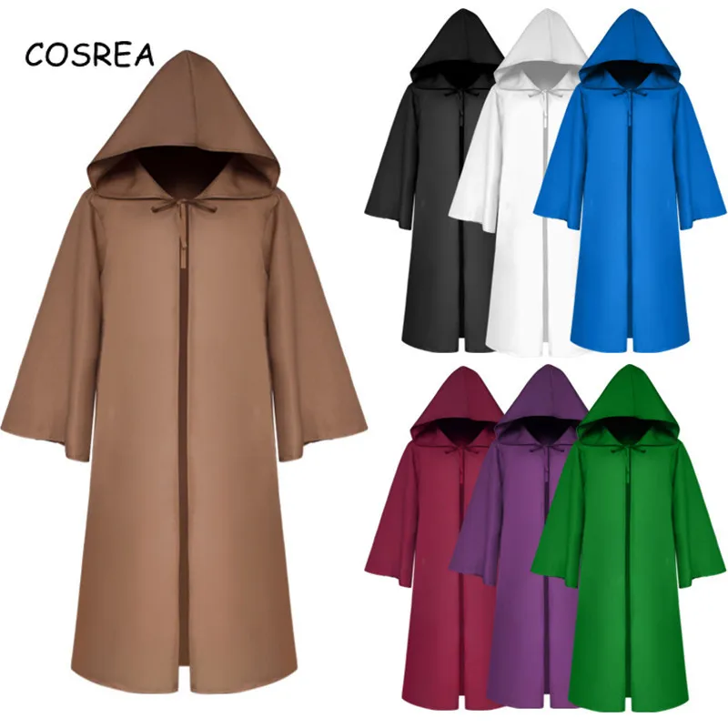 Халат мужской с капюшоном Мягкий банный халат Дарт Вейдер джедайский накидка для