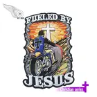 Иисус передней патчи для Вышитые Железный значок 10 шт.лот мотоциклетные байкерские патч