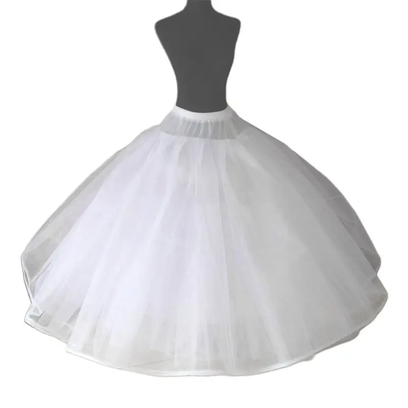 

Womens 8 Layers Tulle Ball Gown Bridal Wedding Dress Petticoat with No Rings Evening Prom Crinoline Half Slip Puffy Underskirt