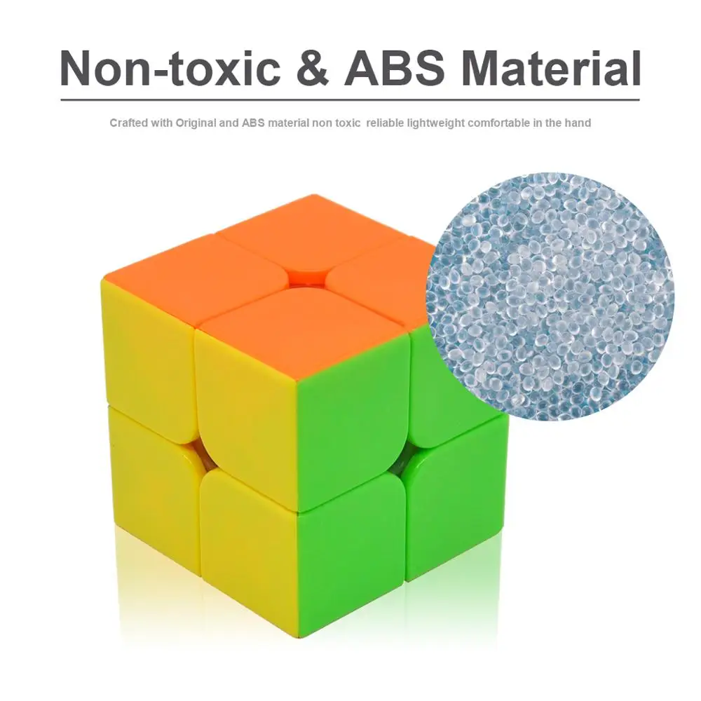 2X2x2 магические кубы 2 на скорости Карманные наклейки кубики головоломки