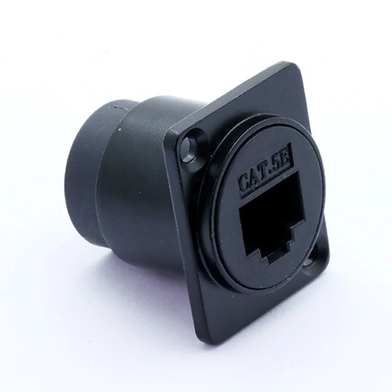 1 шт. RJ45 разъем, RJ45 сеть CAT 5E/CAT 6 монтажный разъем шасси, Cat.5E/6 интернет RJ45 8p8c модульный