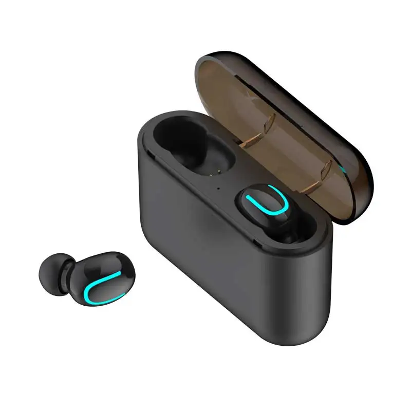 double earphones 1 RovtopTrue Bluetooth 5,0 наушники HBQ TWS беспроводные головные уборы спортивные Handsfree наушники 3D стерео игровая гарнитура с микрофоном зарядки - Цвет: double earphones 1