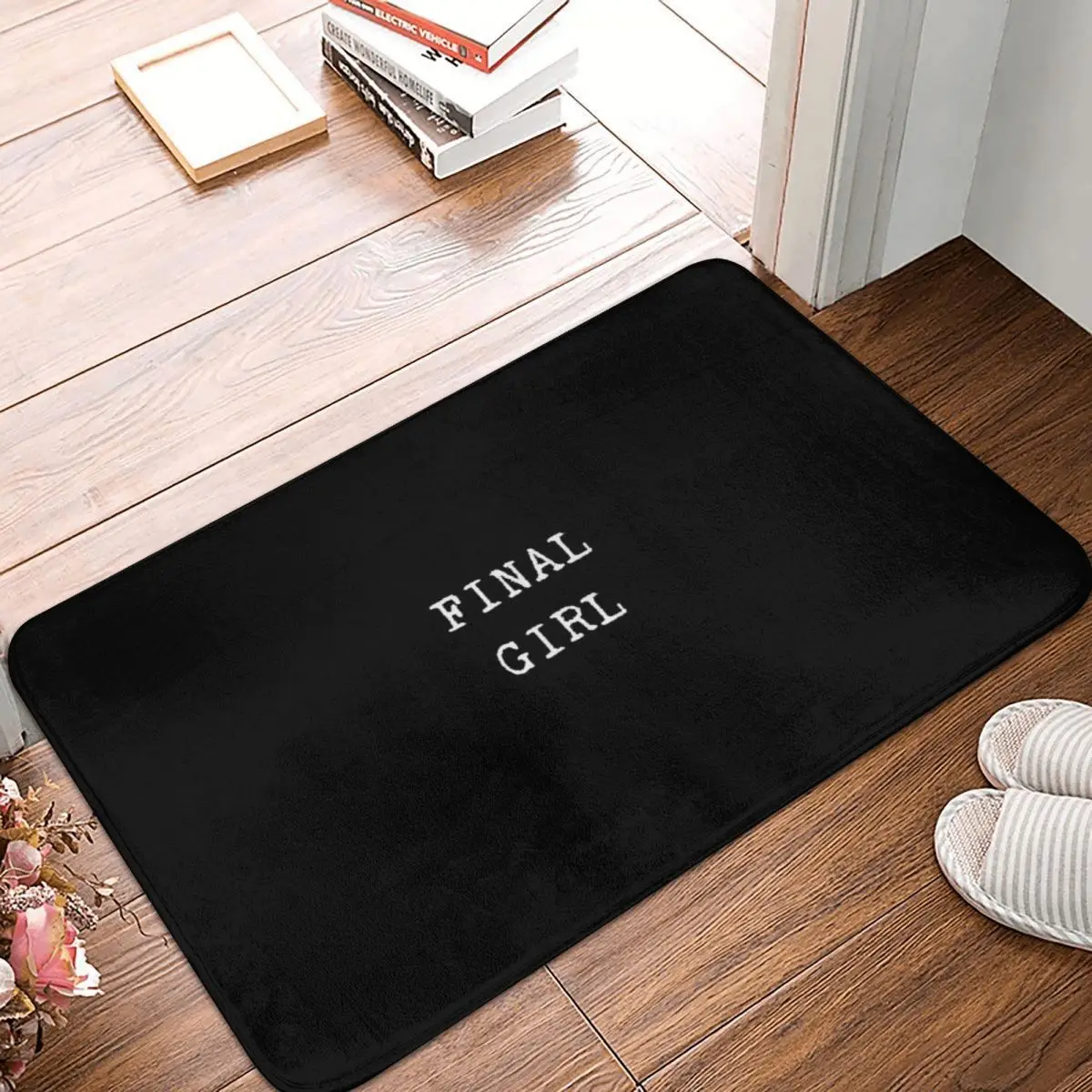 

Final Girl Doormat Carpet Mat Rug Polyester PVC Anti-slip Floor Decor Bath Bathroom Kitchen Balcony 40*60