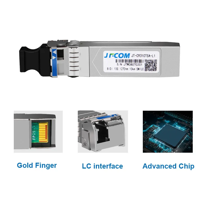 10G SFP BIDI Single mode single fiber bidirectional 1270nm A/1330nm B 40km/60km + optical module with LC connector | Мобильные