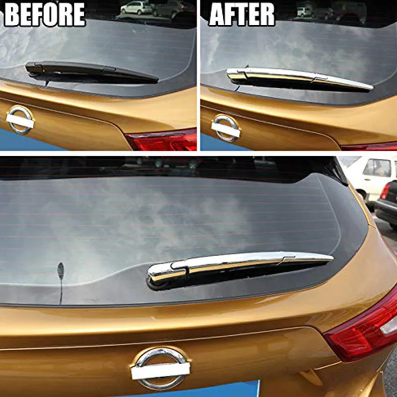 ABS хромированная отделка заднего стеклоочистителя наклейка защита окна Крышка