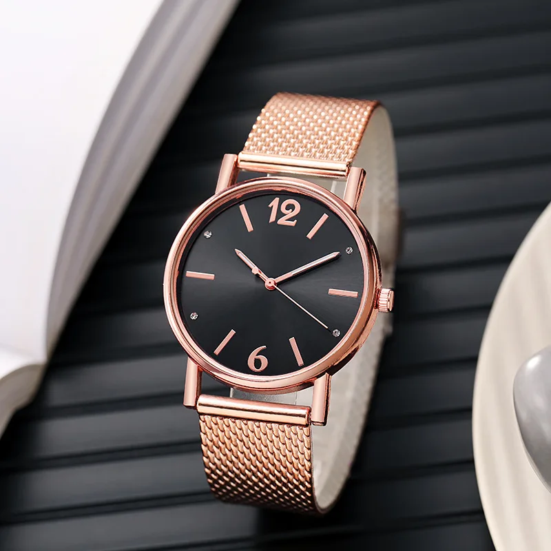 

Women's Mesh Belt Quartz Wrist Watch Simple Temperament Watches