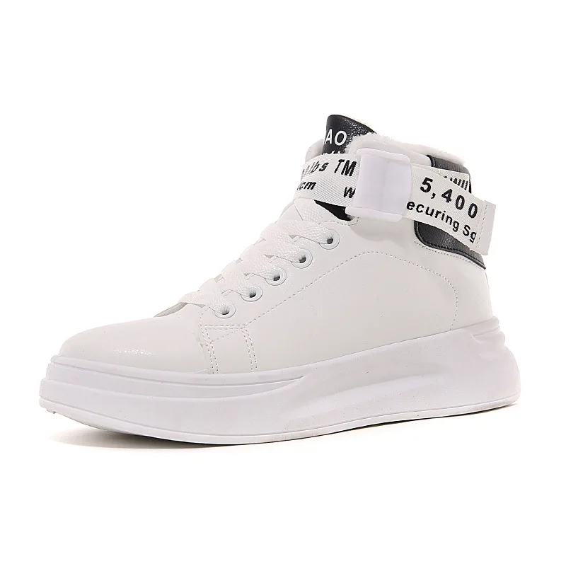 2019 модная зимняя кожаная повседневная обувь женские кроссовки белые на