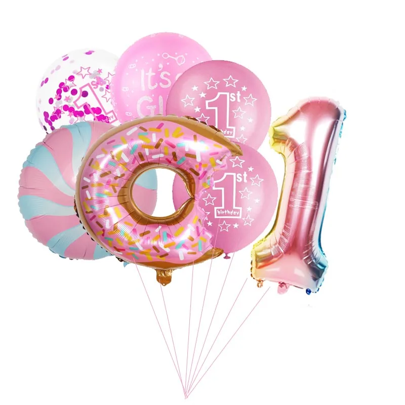 Украшения для вечеринки в честь первого дня рождения игрушка Сюрприз на день