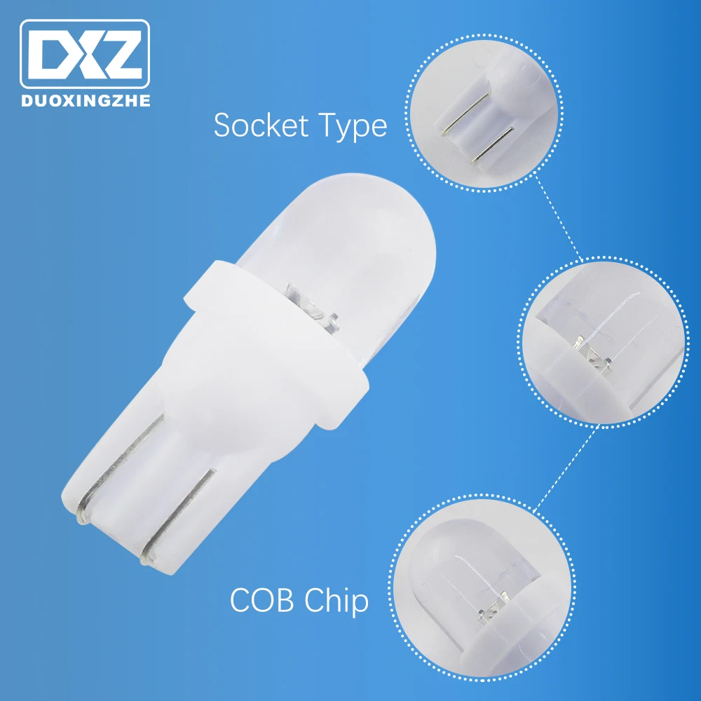 DXZ 1X T10 светодиодный W5W Canbus 194 168 12V клинообразный светильник для чтения сигнальная