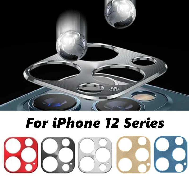 

Metal Camera Screen Protectors for iPhone 12 Pro Max Mini Anti-scratch Back Lens Protective Cover Case Ring for iPhone12 Series