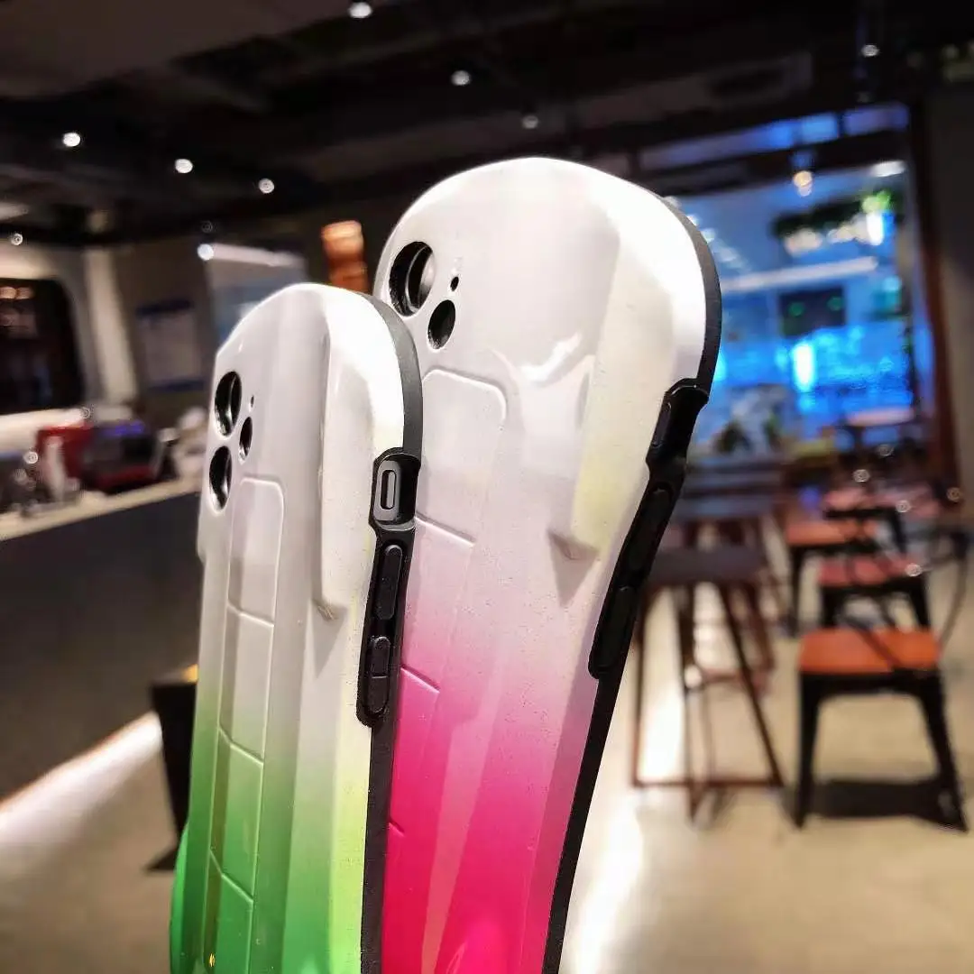 

Fashion Watercolor Silicone Case For iPhone 11 12 Pro XS Max X XR 8 7 Plus SE 2020 Super Cool Sports Car Anti Fall Phone Case