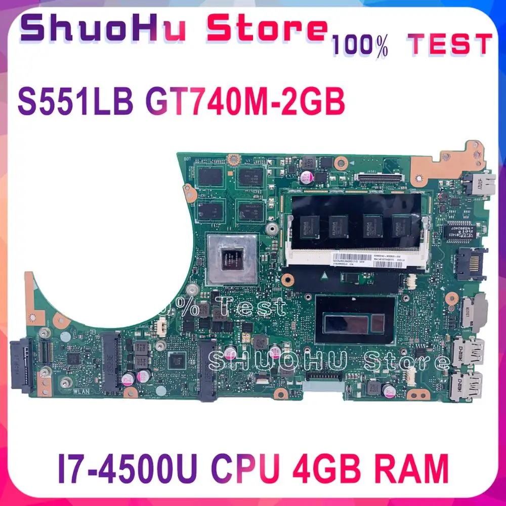 KEFU S551LB материнская плата для ноутбука ASUS S551LA S551L S551LN R553L протестированная 100%