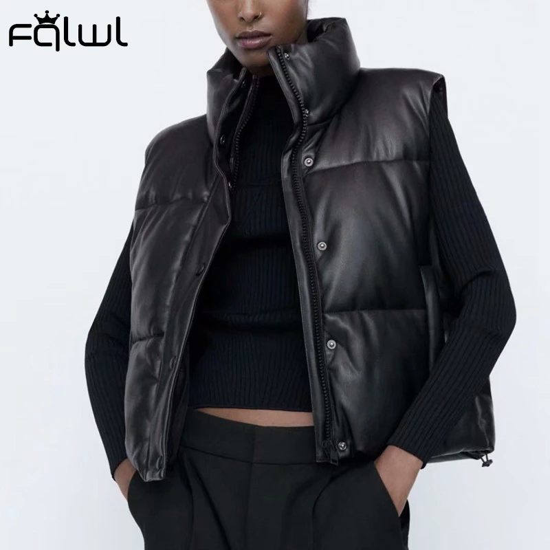FQLWL зимняя водолазка пузырьковое пуховое пальто и куртки для женщин 2020 черный