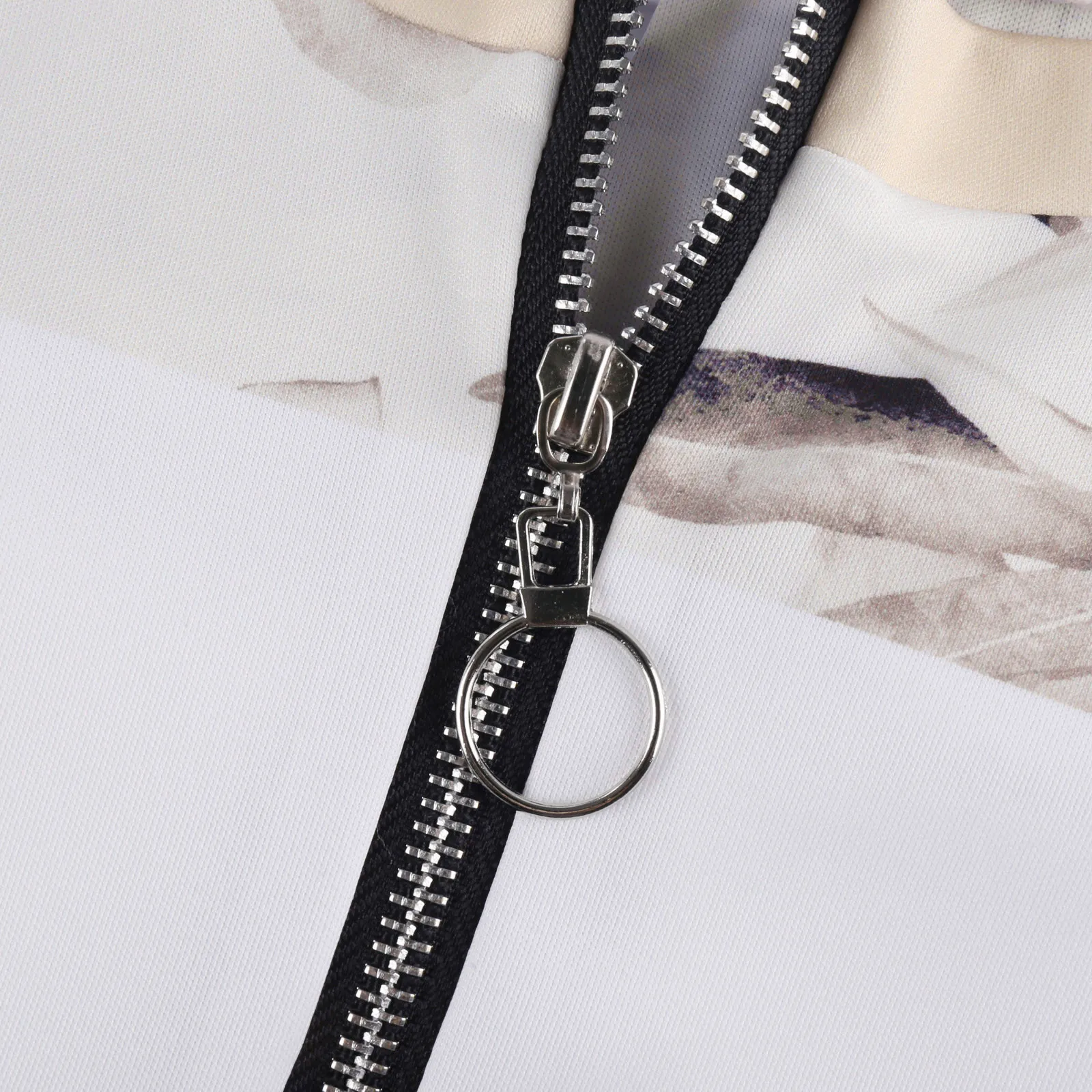 Женская блузка с полосатым принтом на молнии длинным рукавом винтажная размера