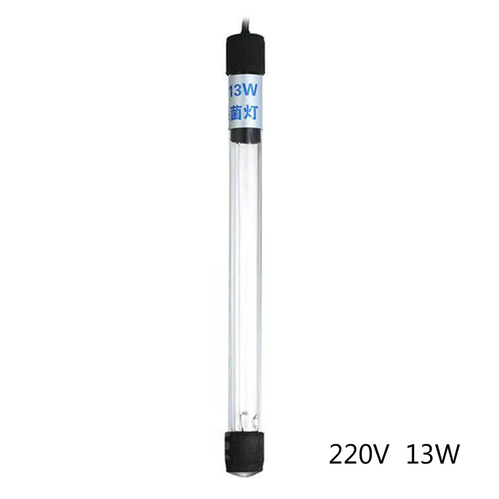 220V 13W EU Plug Погружной UV светильник стерилизатор 5/7/9/11/13 Вт бактерицидная лампа для аквариума пруд обеззараживания воды обработки - Цвет: 220V 13W EU Plug