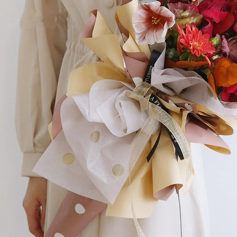 60x60 см большая круглая точечная подарочная бумага для рукоделия оберточная вина