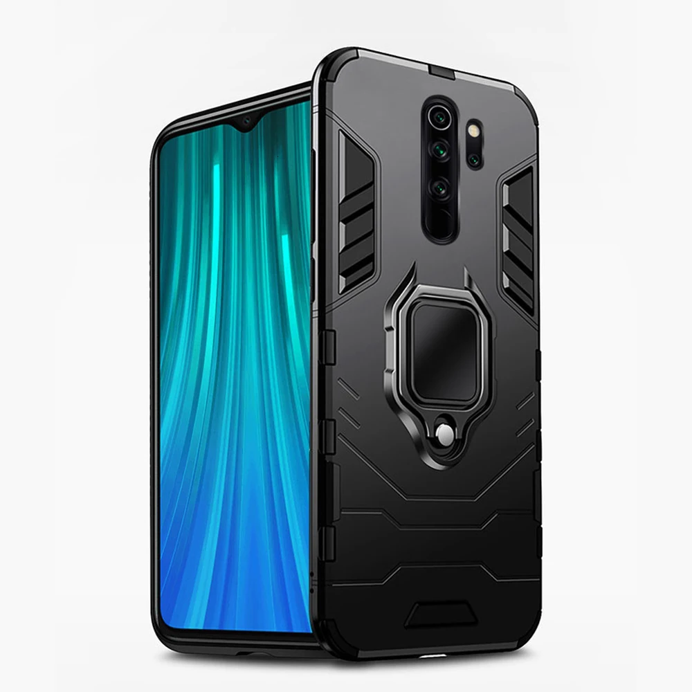 Кольцо Броня чехол для Xiaomi Redmi Note 8 pro магнитный автомобильный держатель