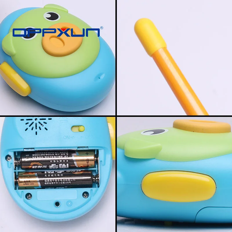2021 Hot Sale OPPXUN walkie talkie 2pcs children's Radio cartoon cute two color birthday Christmas gift toys birthday gift