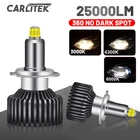 H1 LED H7 LED 25000LM H8 HB3 9005 HB4 H11 Светодиодный ные фары лампы 9012 HIR2 D4S D2S светодиодная автомобильная лампа 90 Вт 360 градусов 3000K 4300K 6000K