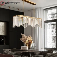 copper crystal chandeliers led lamp gold pendant chandelier lighting for living room dining room bedroom loft lamp lampadario