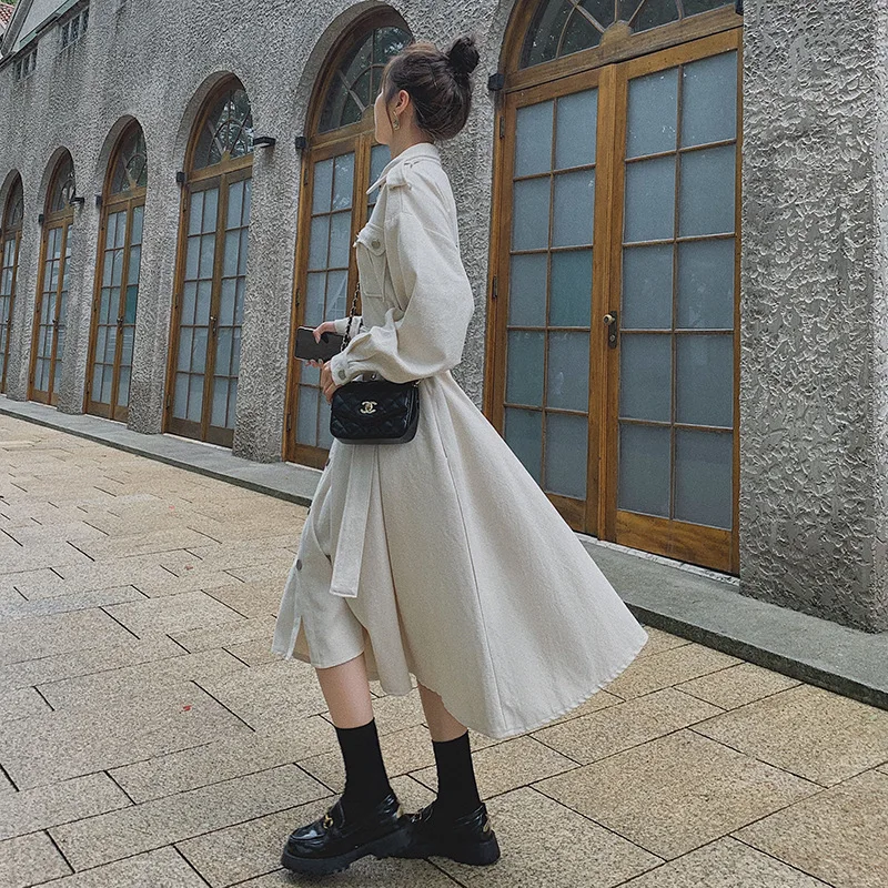 

Early Autumn Shirt Shirt Workwear Long Sleeve Full Body Dress Immortal New Style Slimming Elegant Young Fat WOMEN'S Dress