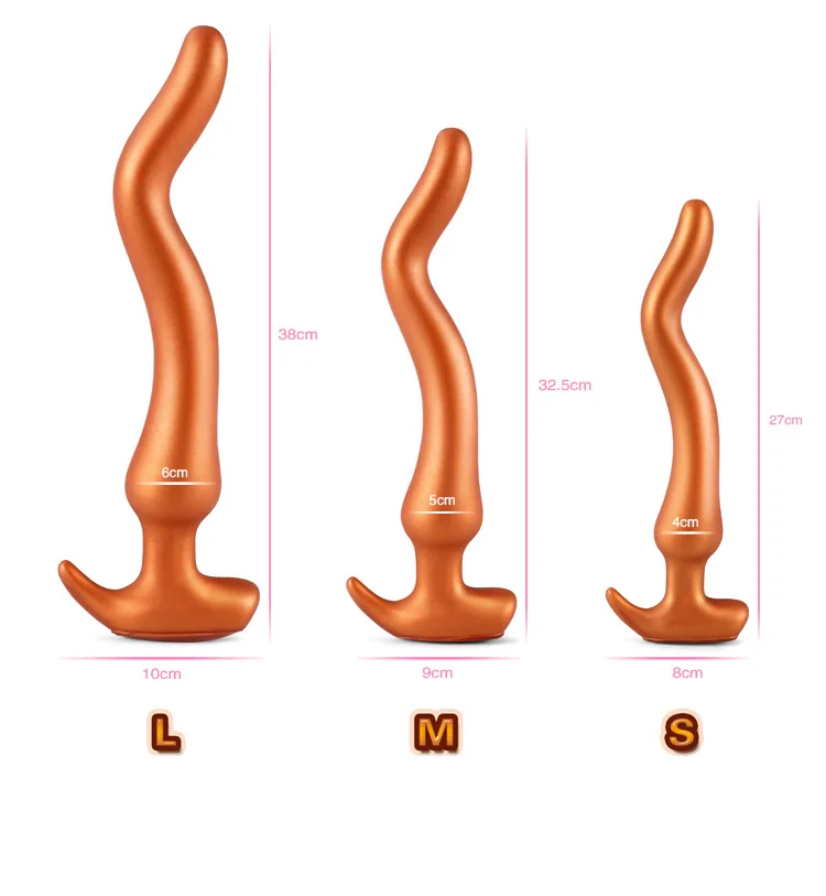 Мягкий силиконовый супер длинный Анальная пробка Вагина фаллоимитатор SM гей