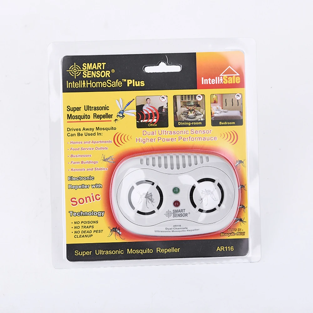 

SMART SENSOR Double-head Ultrasound Simulated Dragonfly Anti-mosquito Repellent New Ultrasonic Mosquito Repellent Pest Rejector